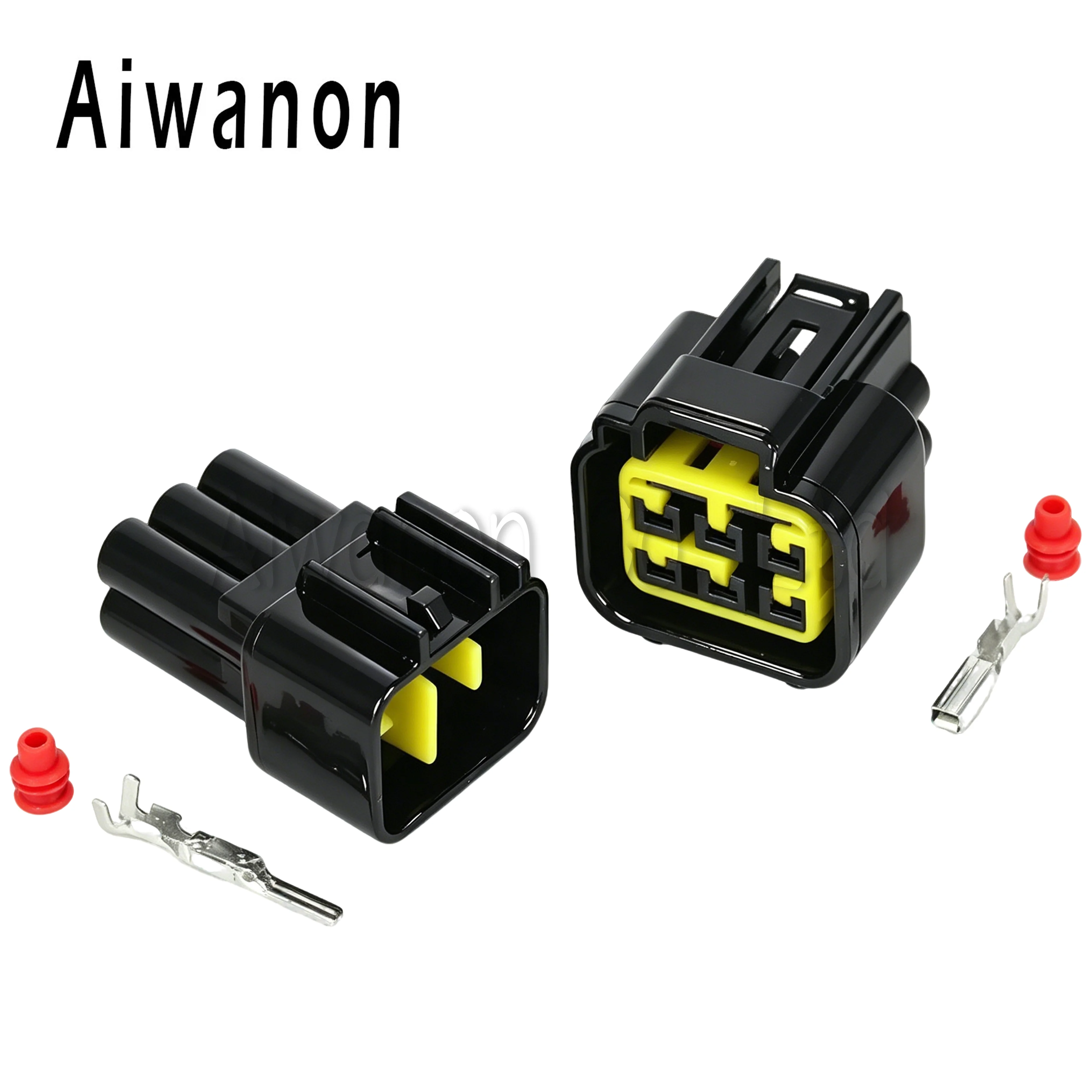 1 Set 6 Pin Car Window Lifter Ignition Coil Waterproof Electrical Connectors Female Male Wire Harness Plug For FW-C-6F M-B