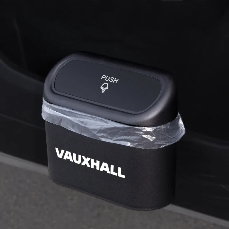 

Car Clamshell Trash Bin Hanging Vehicle Garbage Dust Case Storage Box for OPEL VAUXHALL Auto Accessories