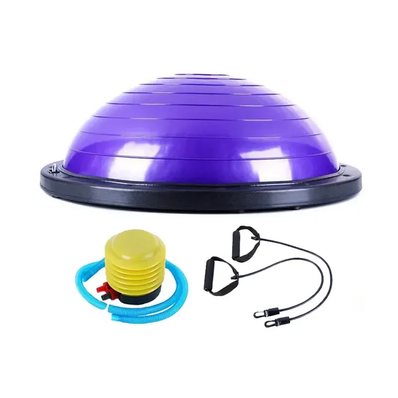 High quality women sports practice equipment hemisphere home body use stability yoga half ball