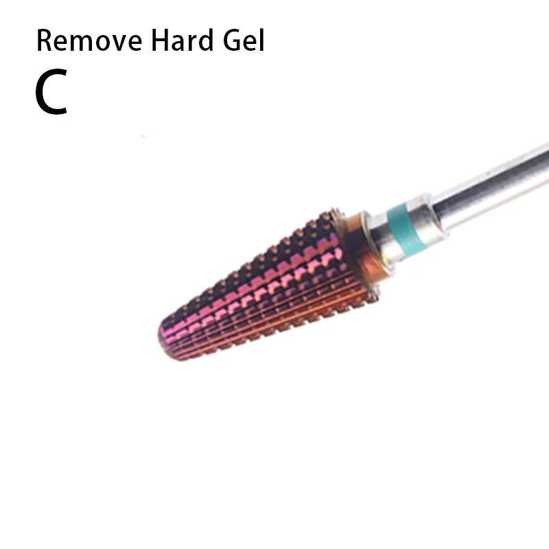 パープルトルネードビット 3/32 カーバイドネイルドリルビット マニキュア用フライスカッター ジェル除去 電動ファイルアクセサリー