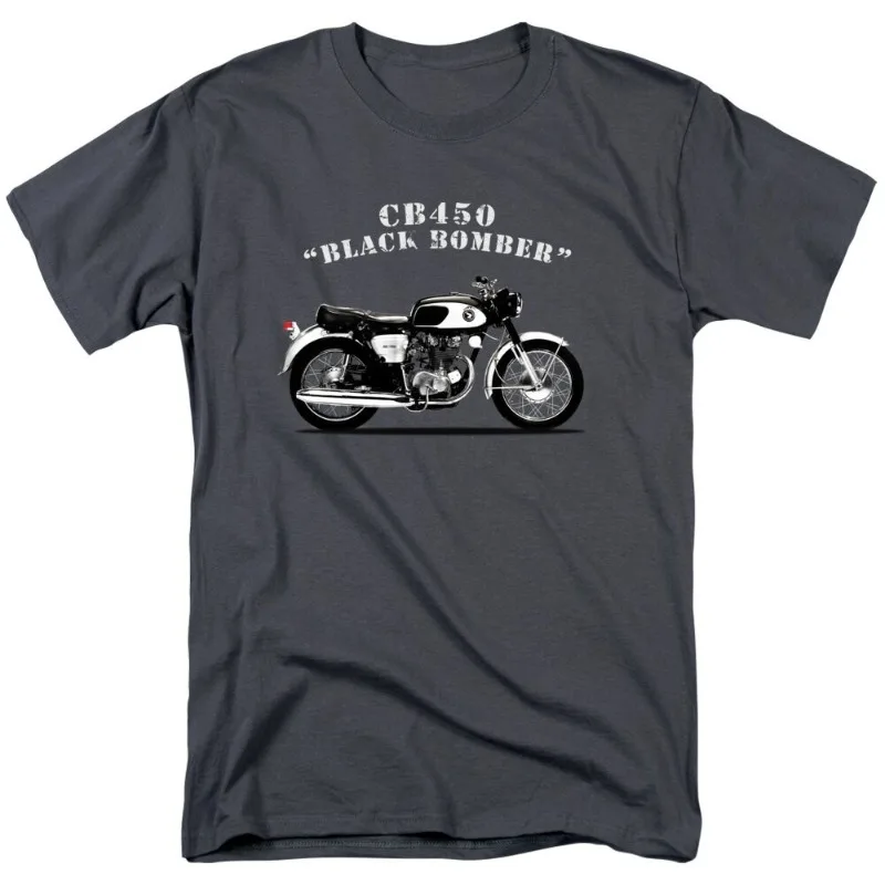 

Honda Men's and Women's T-shirt Summer New Racing Motorcycle Riding Off-road Enthusiasts Short-sleeved CB450 1965 Retro Top