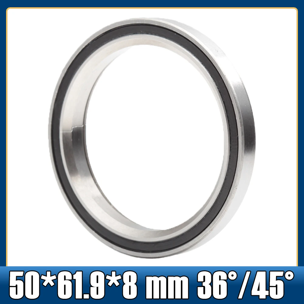 

ACB619H8K Road Bike Headset Bearings 50*61.9*8mm ( 1 PC ) 36/45 Degree Chrome Steel Tapered Upper Lower ACB619 Bearing Set