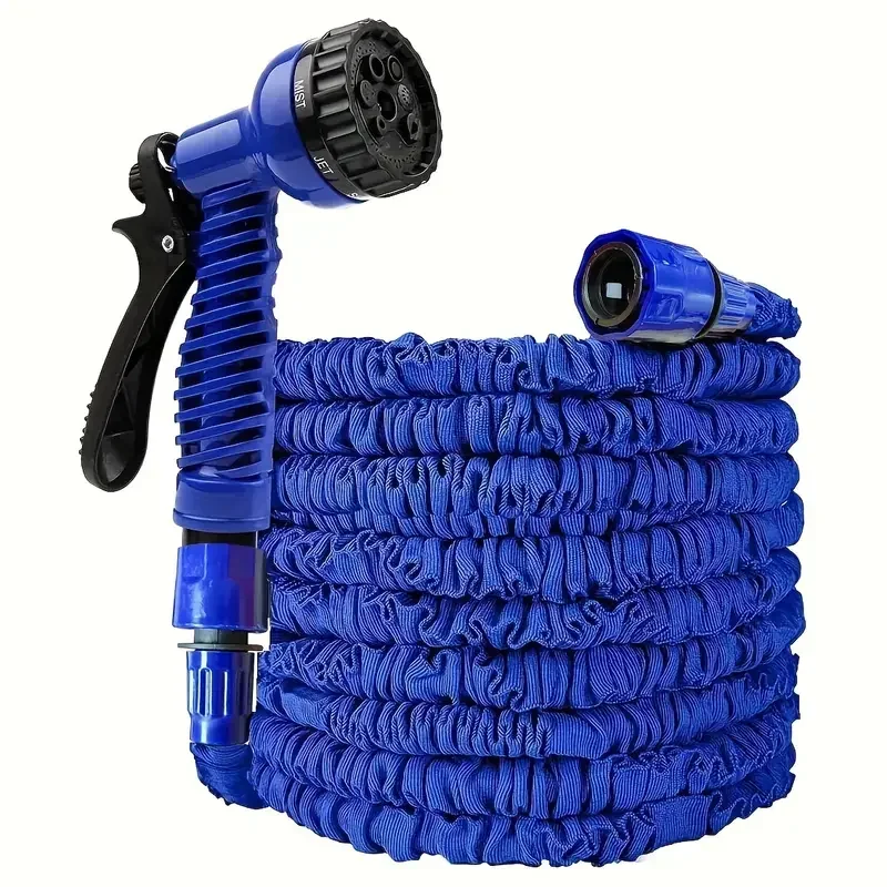 Magic Garden Watering Hose Water Flexible Expandable Hose Pipe Car Wash EU Quick Connector Green Blue 25FT-100FT