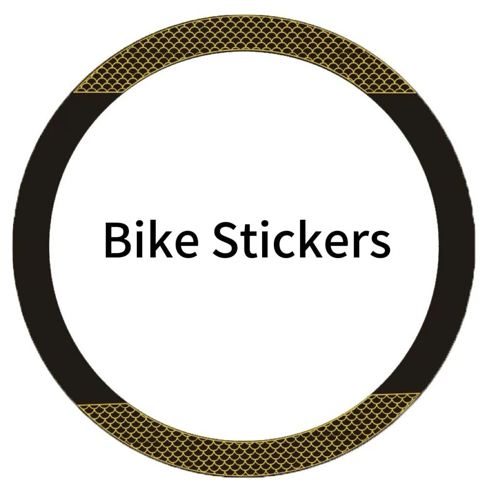 Road Bike Wave Wheel Set Sticker Decorative Decal  Bicycle Rim Color Change Sticker Film Waterproof Stickers Bicycle Accessories
