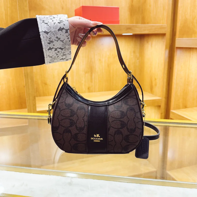 حقيبة كروس على الطراز الكلاسيكي مع سحاب إغلاق، نمط بيضاوي، حقيبة كروس متعددة الاستخدامات بكتف واحد #4