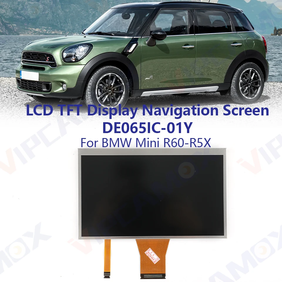 6.5inch LCD Display Screen Matrix DE065IC-01Y 65-33978Z01-B For BMW MINI Car Multi-Media GPS Automotive Naviation Parts