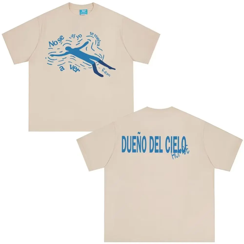 Camisetas Y2K Singer Humbe, Camisetas del Tour Mundial Dueno Del Cielo 2026, Camiseta Vintage con Estampado de Moda, Tops Casuales Unisex