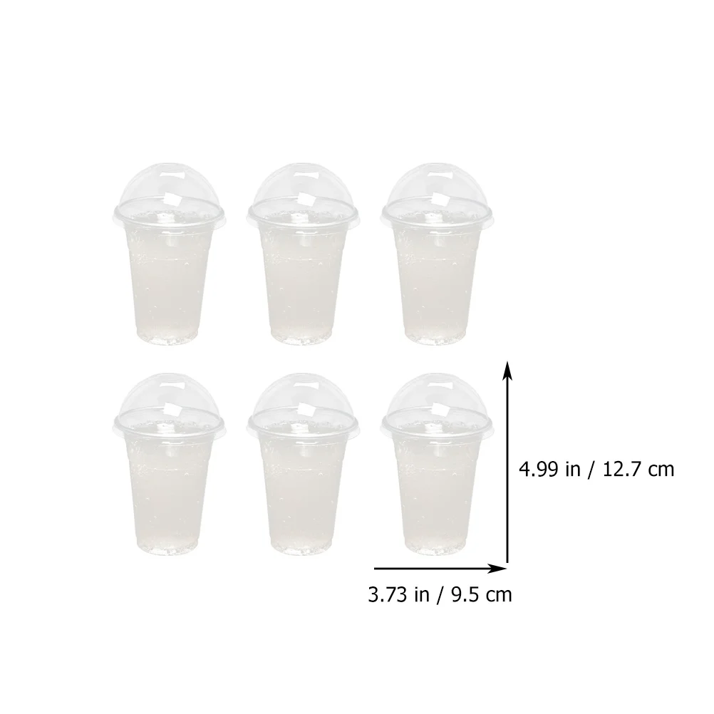 30 Sets Drink Juice Cup Multi-function Cups Clear Milk Packing Beverage Package Bubble Tea Travel Coffee Plastic Lemonade Cold