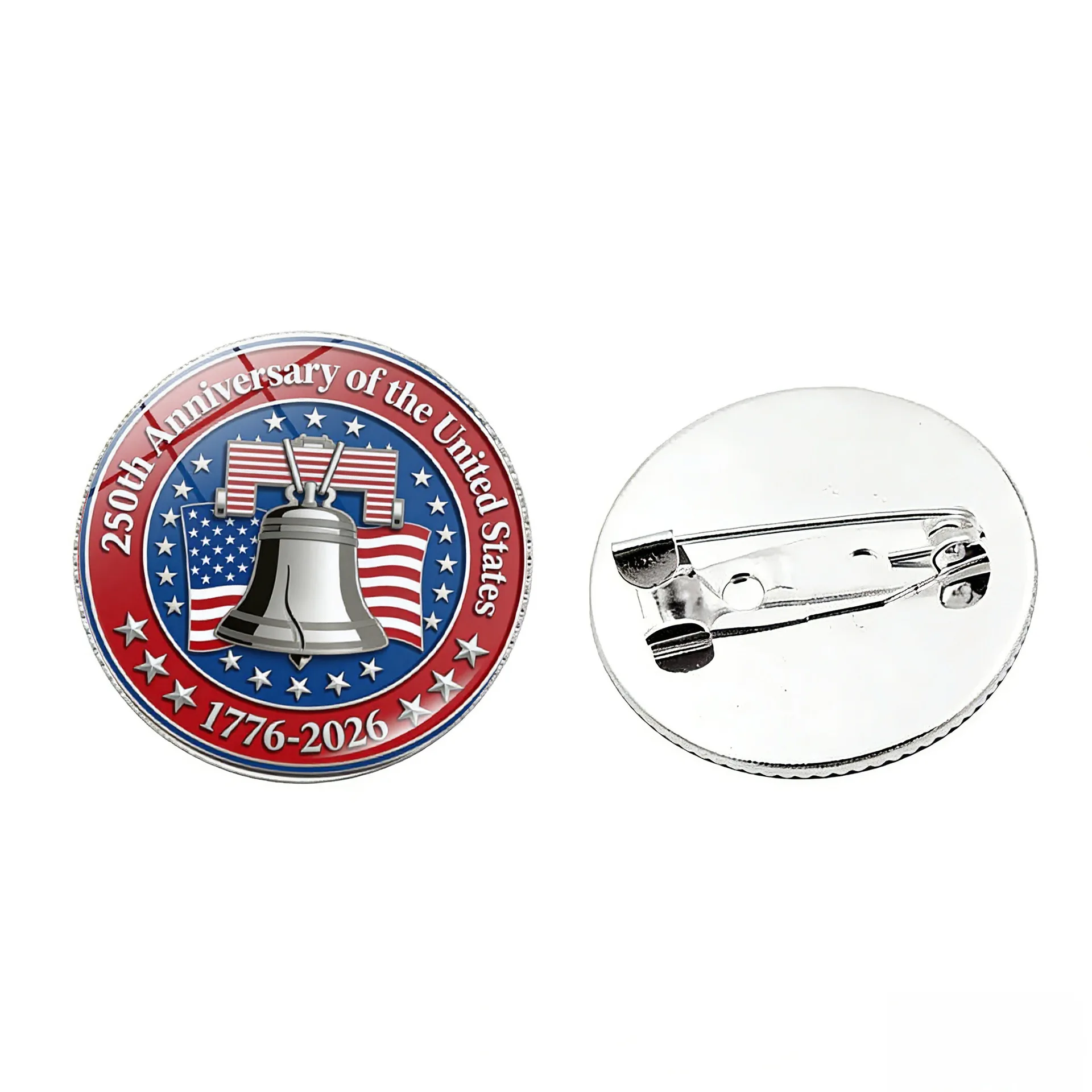 Liberty Eagle Brooch Us 250th 250th Anniversary Of The United States Commemorative Pin 1776-2026 American Patriotic Badge