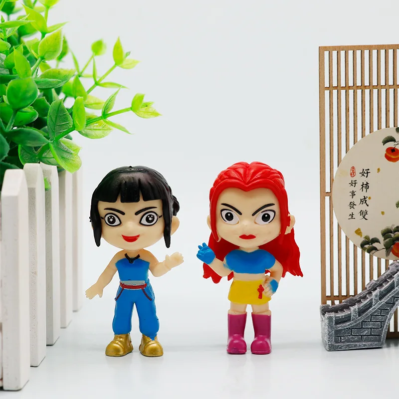Anime Kpop Demons Hunters Tiger Magpie Action Figure Style Doll Model Anime Games Collectible Ornament Toy for Kid Birthday Gift