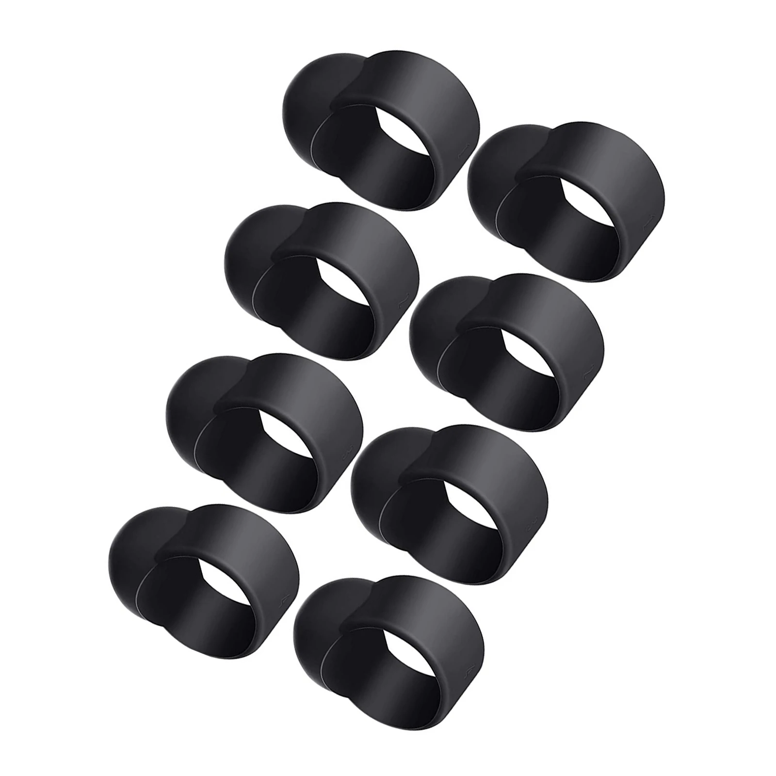 

8Pcs Tongue Drum Finger Knocking Cover Organic Silicone Noise Reduction Tool Fingertip Protection for Steel Tongue Drum