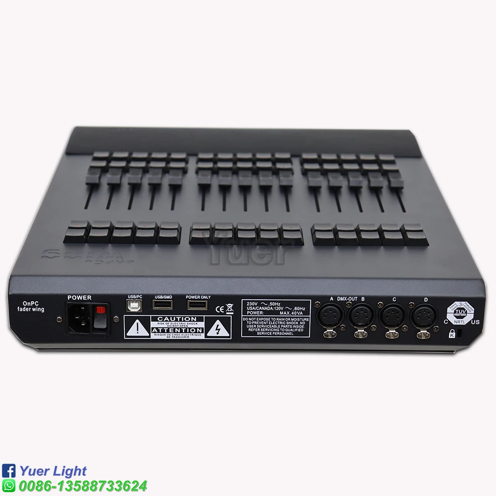 DMX512 Stage Effect lighting console Fader Wing DJ Lights Profession Controller Party Disco Light