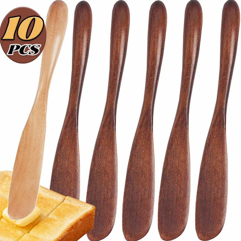 Mask Butter Spatula Wooden Marmalade Knife Cheese Dessert Jam Tabeware Handle Knife Breakfast Toast Bread Cutter Kitchen Gadgets