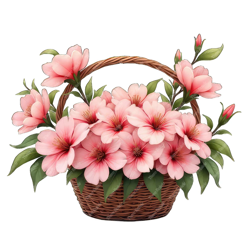 Three Ratels Beautiful flower arrangement colorful wall stickers for home decoration furniture decals bathroom toilet stickers