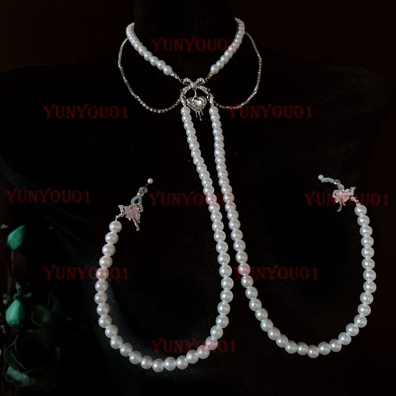 Sexy One Piece Chain Collar Grape Clip Breast Chain K9 Rhinestone Removable Body Chain Milk Clip