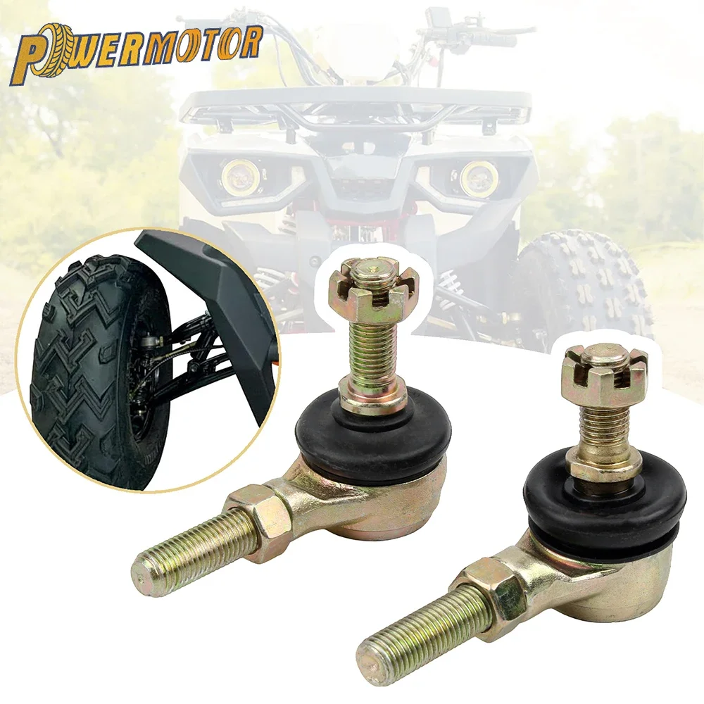 Motorcycle M10 Tie Rod End Kits Left Right Hand Thread Ball Joint for ATV 50cc-300cc Go Kart Quads Par 150cc-250cc