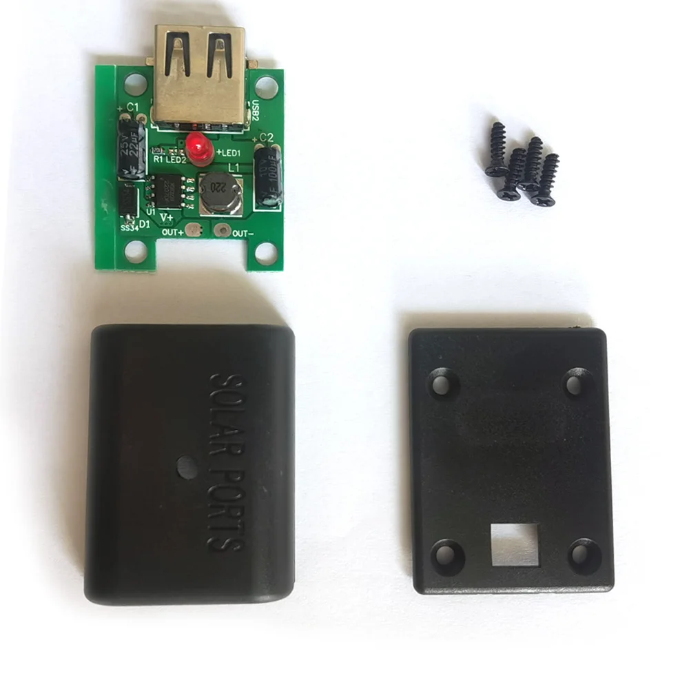 태양열 충전기 팩 5 개, 최대 5V 2A 태양광 레귤레이터 컨트롤러 전압 안정기, DIY 태양광 전화 충전기