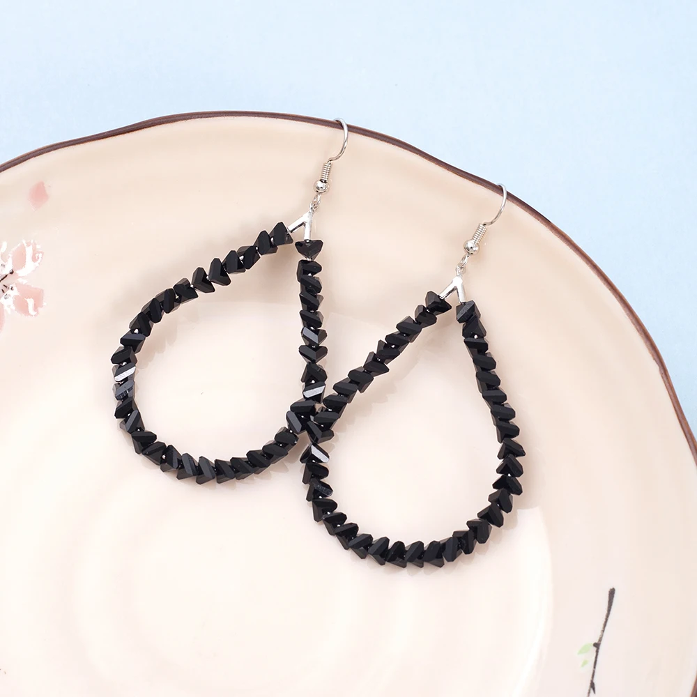 Neue handgefertigte Perlen-Ohrringe in Tropfenform für Damen, Vintage-Luxus, Imitationskristall, elegant, Trend 2026, für Urlaub und Alltag, Schmuck – Detail 17