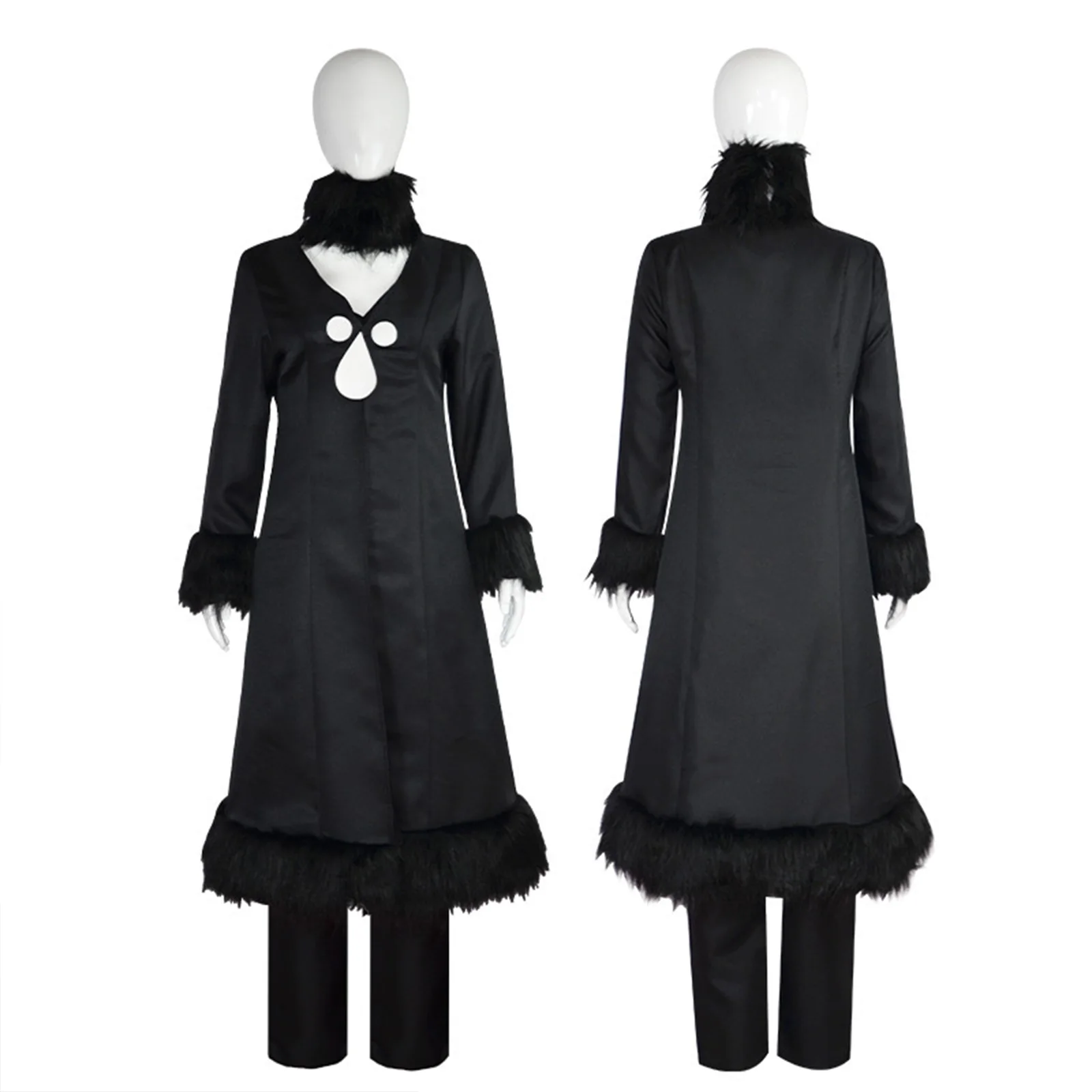 Game Cynthia Cosplay Costume Uniform Black Coat Tops and Pants Suit Elegance for Woman Girl Halloween Party Suit