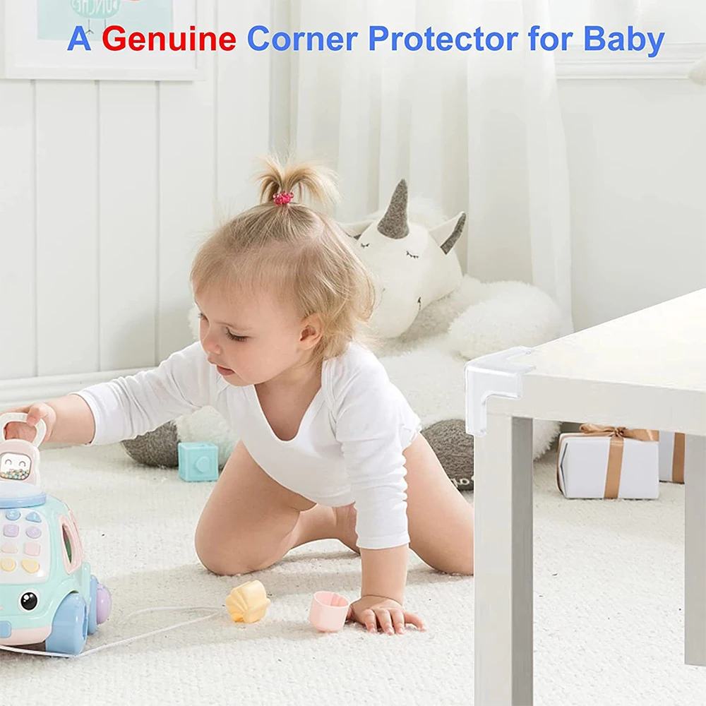 

Transparent Soft Silicone Corner Guard, Baby Safety Table Corner Protector, for Glass Coffee Table, Home Use