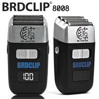 Professional BRDCLIP 8008 Floating Three Heads 1400mAH 7000RPM High Motor Trimmer Men's Hair Clipper Electric Shaver LED Display