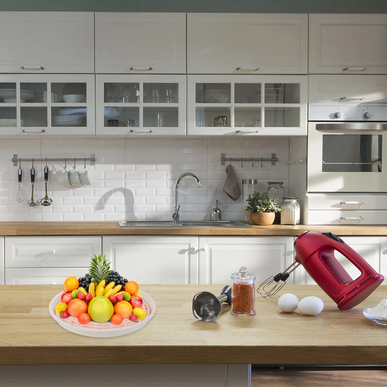 

Convenient Self-Draining Fruit Vegetable Plate Practical Design for Quick Water Discharge Home Kitchen Use Self-Draining Bowl