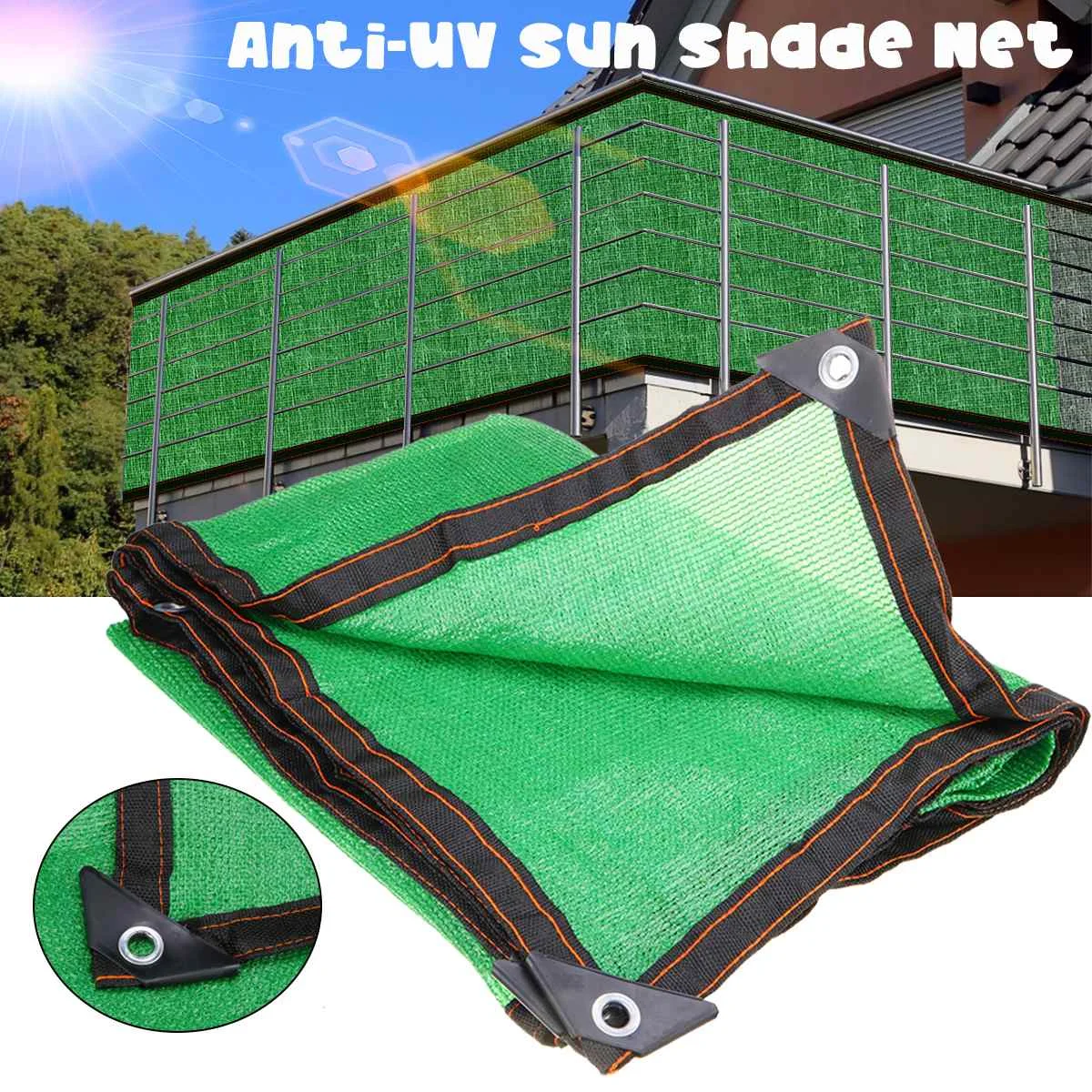 

Green Anti-UV HDPE Shading Net Garden Balcony Succulent Plant 70% Sunshade Net Outdoor Swimming Pool Sun Shade Net Car Cover