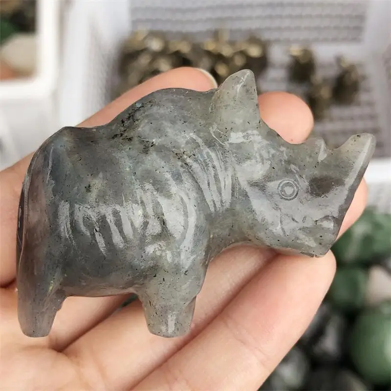 

Статуэтки со стразами, резная Статуэтка из натурального камня китайского Лабрадорита, статуэтка с животными для декора, исцеление чакр, 1 шт.