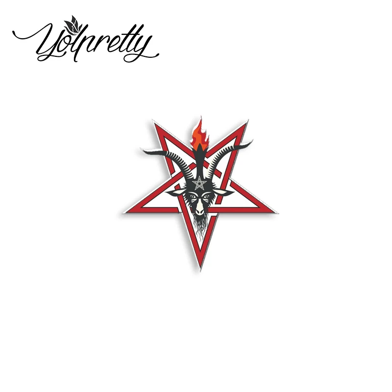 2023 nowość moda Wiccan Baphomet koza rękodzieło akrylowe znaczek przypinka epoksydowe przypinki na klapę