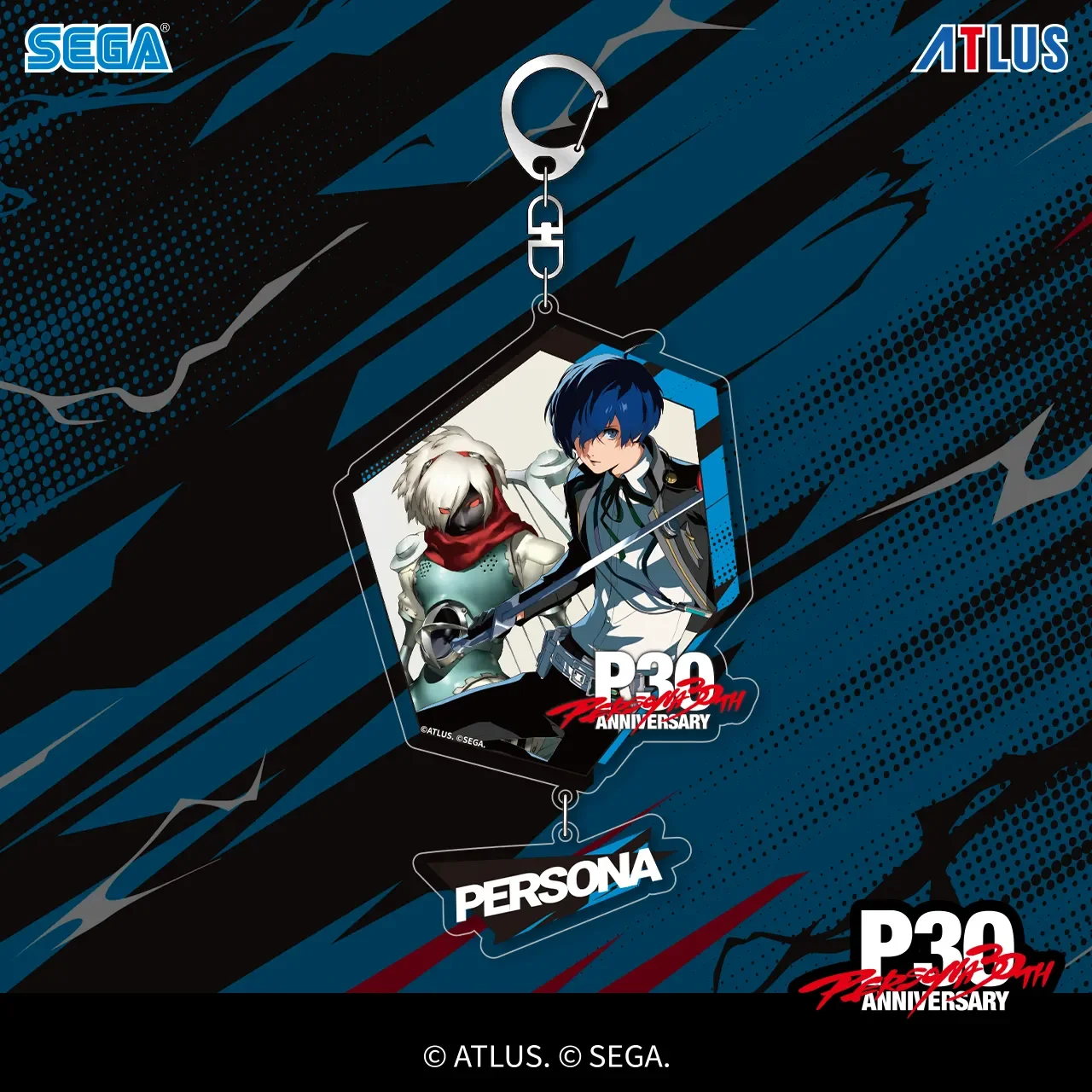 Original Persona 30th Anniversary Mirror Acrylic Keychain Birthday Gift Anime Peripheral Ornament Acg Goods Collect Toy Gift view 5