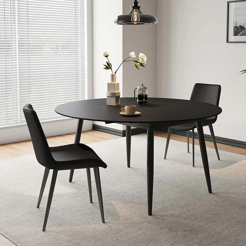 

Black Home Table Modern Unique Italian Design Rectangular Dining Table Kitchen Luxury Wood Mesa De Comedor Restaurant Furniture