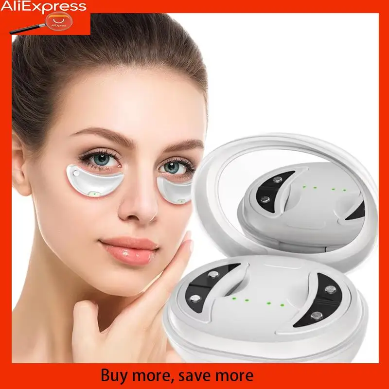 Dispositivo portátil EMS para el cuidado de los ojos A67Z para reducción de círculos oscuros y bolsas con tecnología de luz roja, almohadillas para rejuvenecimiento de los ojos