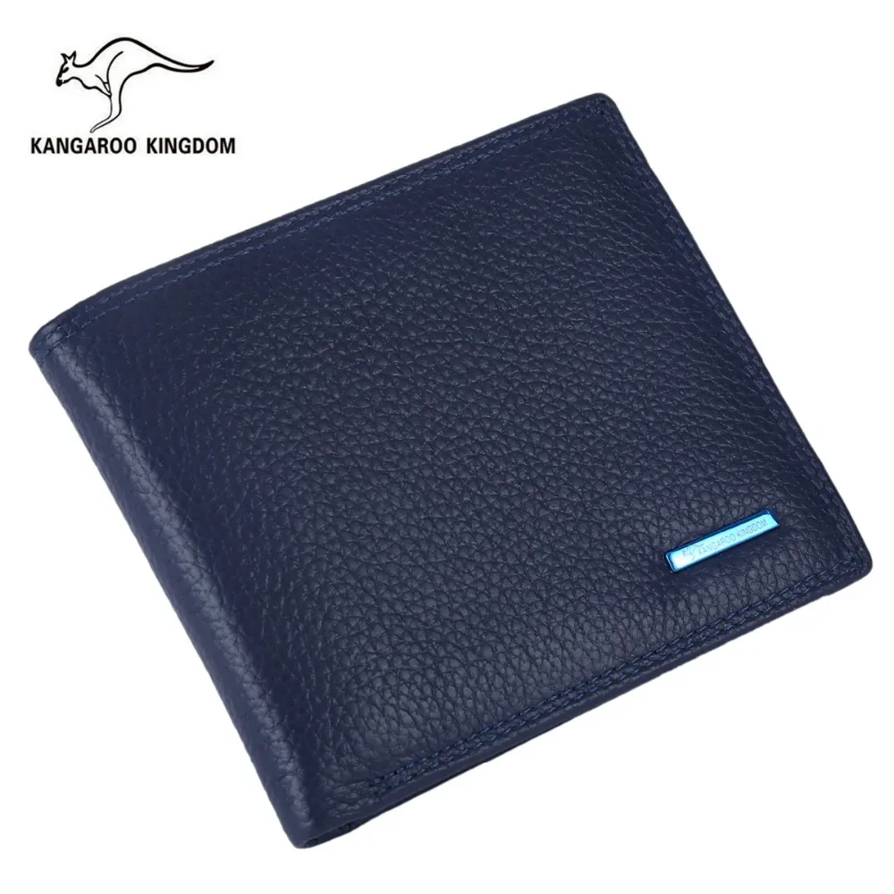 Luxury Men Wallets Short Genuine Leather Wallet Brand Male Business Purse Card Holder