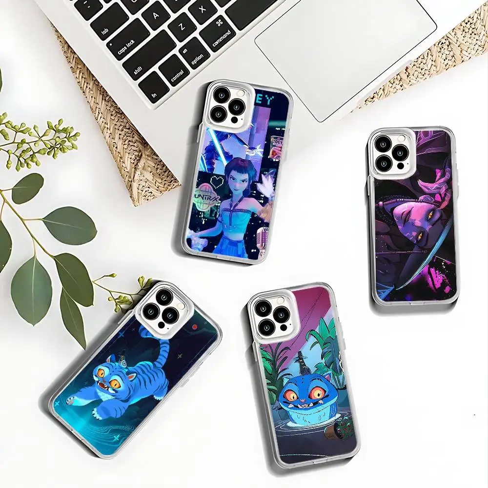 

KPop D-Demon H-Hunters Phone Case For iPhone 17,16,15,14,13,12,11 Pro,Max,Plus,X,XS,XR,SE4,E Mini Transparent Soft Cover