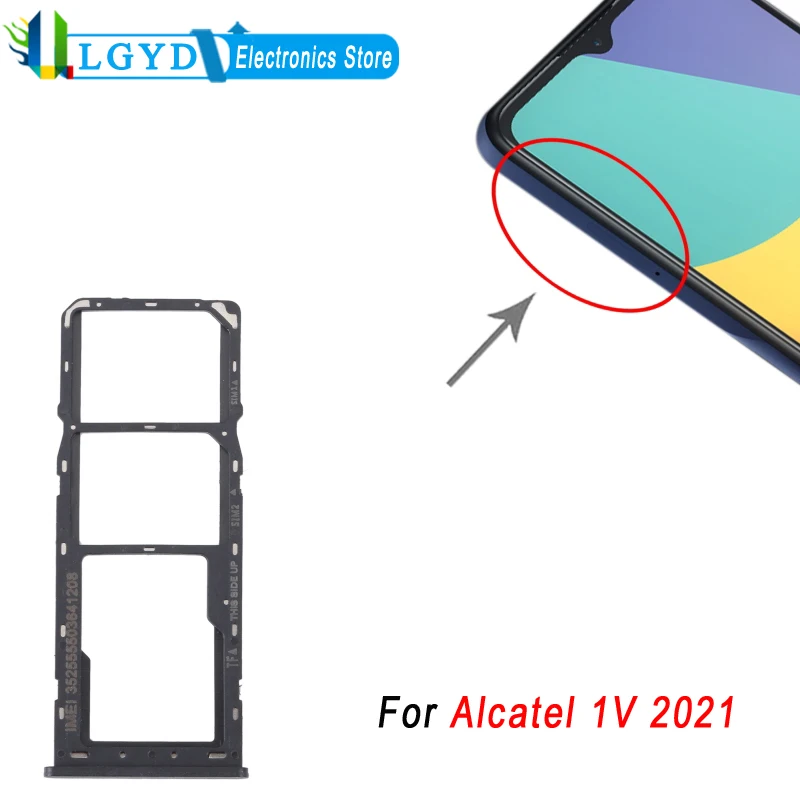 For Alcatel 1V 2021 Original SIM Card Tray + SIM Card Tray + Micro SD Card Tray Replacement