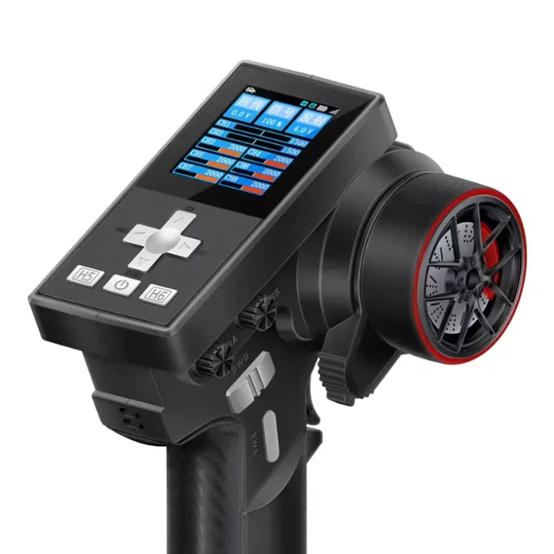 Transmissor de rádio HotRC CT-8B 8CH 2,4 GHz - NOVO alcance de 300 M, receptor F-08A para carro RC/barco/robô