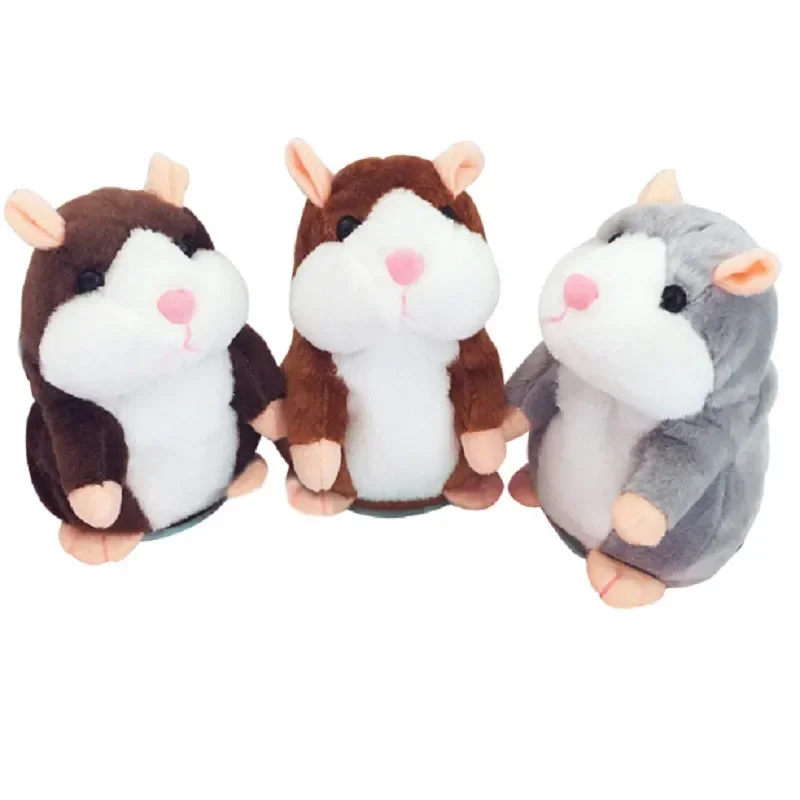 

Learn To Repeat The Small Hamster Plush Toy Talking Hamster Doll Toy Record Children's Sducational Toys For Children's Gifts