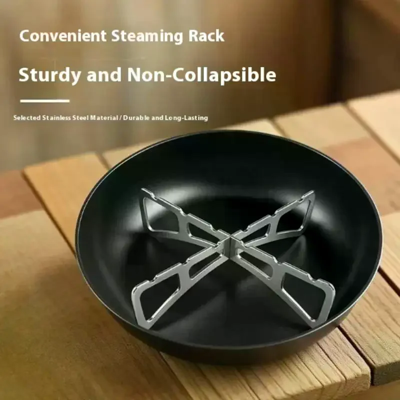 Steel Steamer Rack Cookware, Outside Grill Accessories, Kitchen Steaming Racks for Baking and Cooking