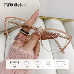 2025 New Eyeglass Frame Women TR90 Cat Eye Glasses Frame Female Customize Myopia Prescription No Grade Spectacle Medical Glasses