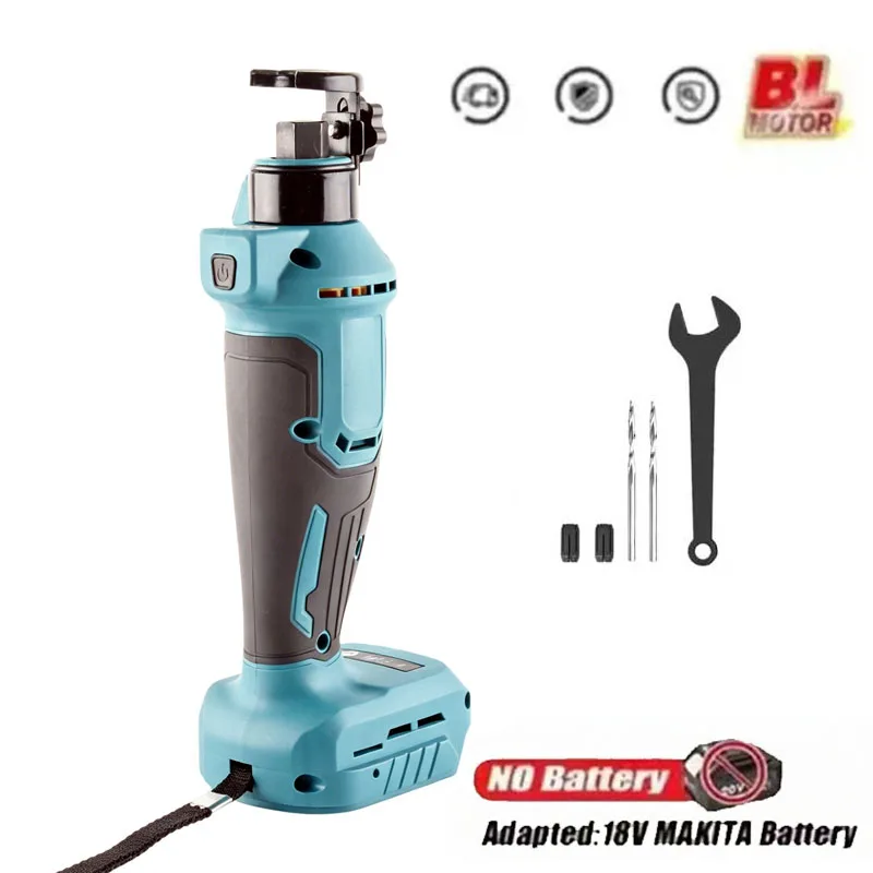 Electric Drywall Cut Out Tool 3 Gear Rotary Cutter Saw Wood Drywall Sheetrock Tool for Makita 18V Battery(No Battery)