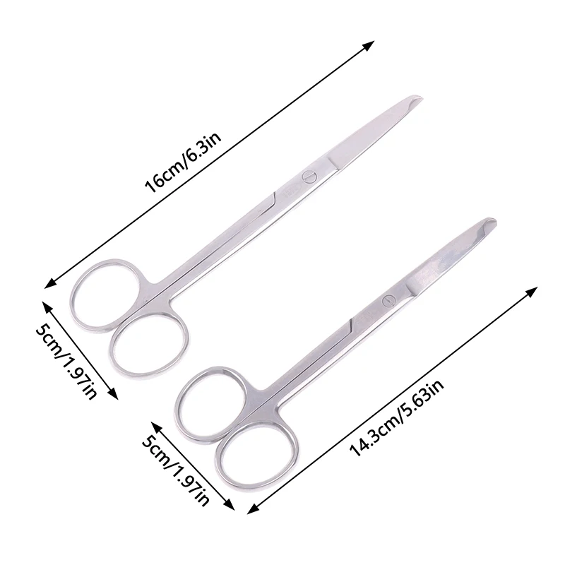 1Pcs 14cm/16cm Stainless Steel Spencer Stitch Suture Removal Scissors Dental Surgical Instruments