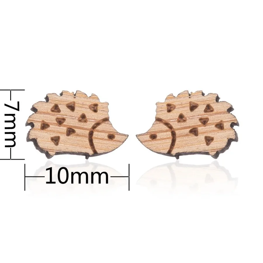 

Female Cute Fashion Hedgehog Stud Earrings Personality