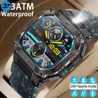 Sports Smartwatch Men 480 mAh Battery 3ATM Water Resistant BT Call 100+ Sports Mode 1.75 Inch Screen Square Smartwatch 2025 New