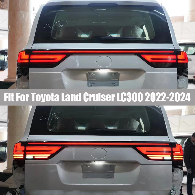 

Trunk Tail Light Fit for Toyota Land Cruiser LC300 2022 - 2024 Brake Light Warning Lights Turn Signal Light Taillight Assembly