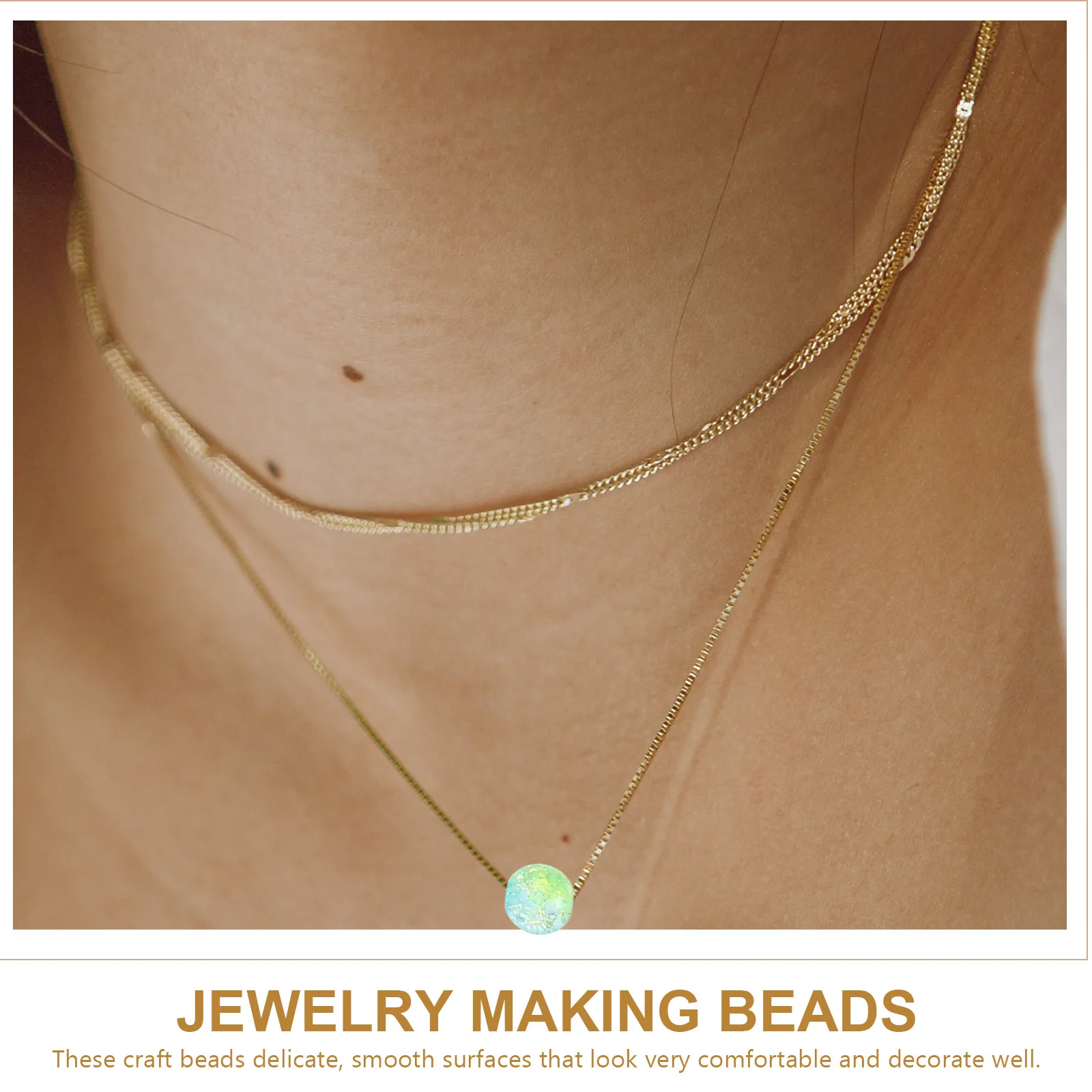 1 صندوق أكريليك فو اللؤلؤ والمجوهرات خزر عازل سطح أملس محفور مسبقًا لقلادة ذاتية الصنع سوار صنع الملحقات #2