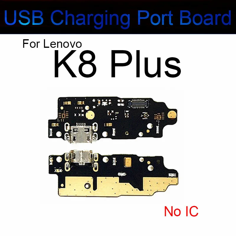 USB Charger Port Board For Lenovo K8 Note / K8 Plus Charging Dock Connector Plug With Flex Ribbon Cable Replacement Repair Parts - view 5