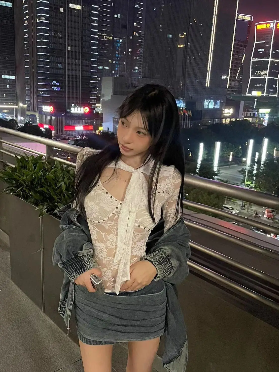 

Korejpaa Spicy Girl с v-образным вырезом, перспективная кружевная рубашка, сексуальная утягивающая футболка с длинными рукавами, топ в стиле Харадзюку, одежда в стиле гранж, Ropa De Mujer