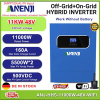 11KW 6.2KW 48V Hybrid Solar Inverter MPPT 230VAC Pure Sine Wave On Grid Photovoltaic Inversor 160A 120A Solar Controller PV 500V