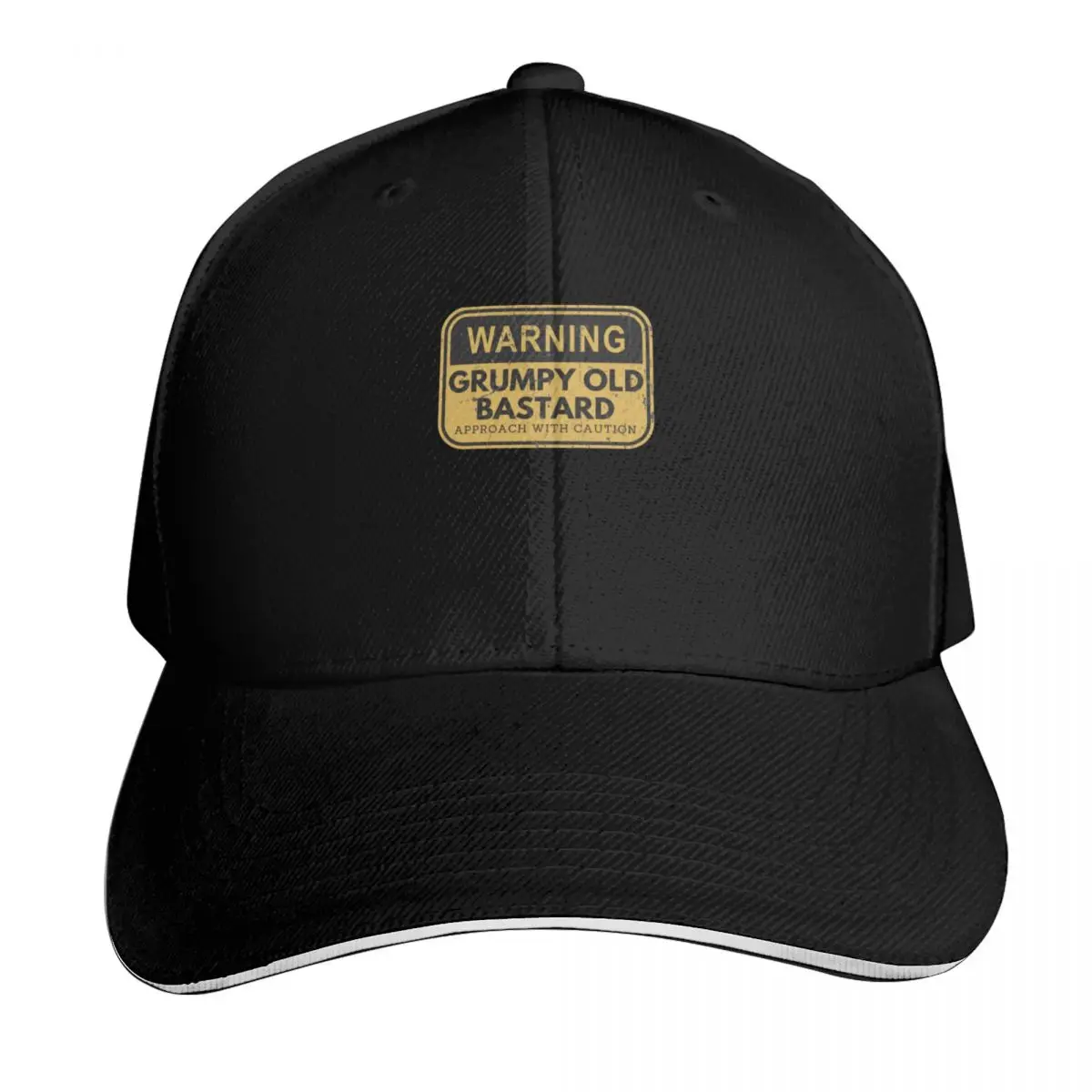 

Warning Grumpy Old Bastard Approach With Caution Baseball Cap Sunscreen Golf Wear Rugby Horse Hat Girl Men's