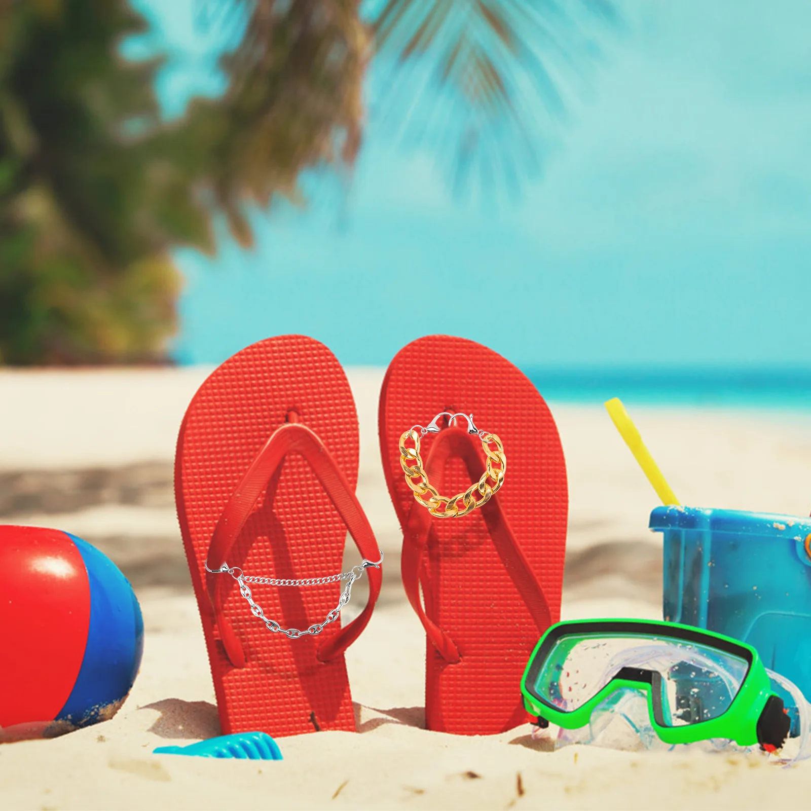 

3pcs Buckle Rivet Pearl Metal Shoe Chains Punk Style Decorative For Sandals Sneakers Boots Diy Women Shoe Jewelry